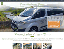 Tablet Screenshot of pompes-funebresdesoliviers.com
